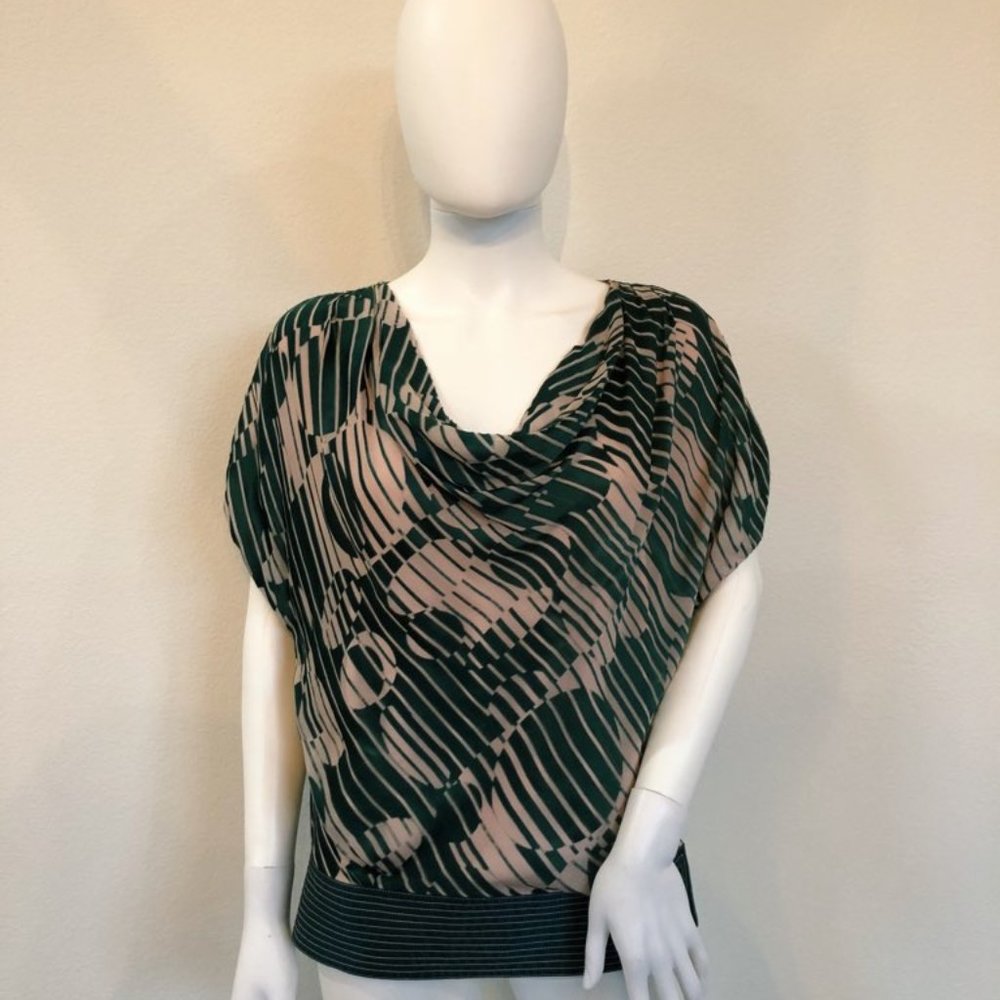 Catherine Malandrino Green Shirt